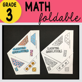 3rd Grade Math Classifying Quadrilaterals Foldable