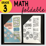 3rd Grade Math Coins and Bills Foldable