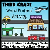 3rd Grade Math Test Prep Activity Add, Subtract, Multiply,