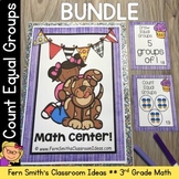 Count Equal Groups Task Cards and Center Games Bundle