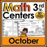 3rd Grade Math Crossword Puzzles - October