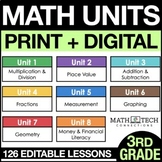 3rd Grade Math Curriculum YEAR LONG Bundle - Third Grade G