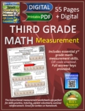 3rd Grade Math Customary and Metric Measurement Worksheets