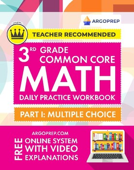 Preview of 3rd Grade Daily Practice Math Workbook: (150 pages eBook + video explanations)
