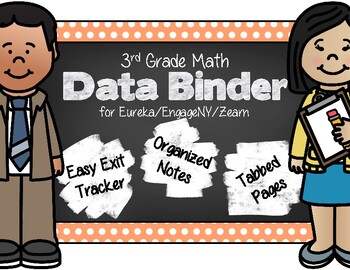Preview of 3rd Grade Math Data Binder & Exit Ticket Tracker