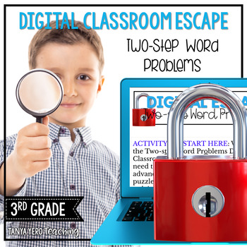 Preview of 3rd Grade Math Digital Escape Room 3.OA.8 Word Problems