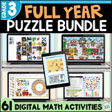 3rd Grade All Year Math Review - Math Games, Centers & Puz