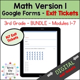 3rd Grade Math Engage NY Version 1 Digital Exit Tickets - BUNDLE