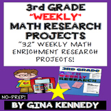 3rd Grade Math Projects, Weekly Math Enrichment Projects for the Entire Year!