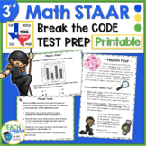3rd Grade Math STAAR Review Printable Escape Room & Math S