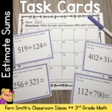3rd Grade Math Estimate Sums Task Cards