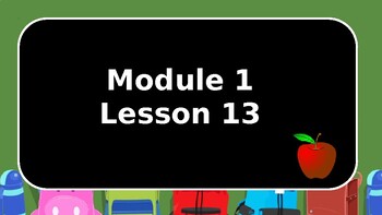 Preview of 3rd Grade Math - Eureka (Great Minds) Module 1 Lesson 13