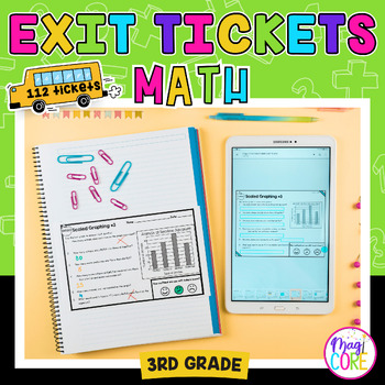 Preview of 3rd Grade Math Exit Tickets Slips Quick Check Assessments Standards Worksheets