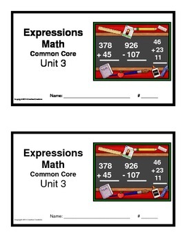 Preview of 3rd Grade Math Expressions Common Core: Unit 3 Measurement, Time and Graphs