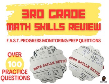 Preview of 3rd Grade Math: F.A.S.T. Progress Monitoring Prep (Florida B.E.S.T Standards)