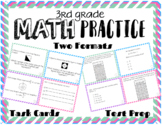 3rd Grade Math FSA Test Prep (Test Spec Items) Task Cards 