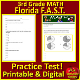 3rd Grade Math Florida FAST PM3 Practice Test Simulation F