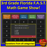 3rd Grade Math Florida FAST Game PM3 Spiral Review Using F