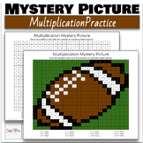 3rd Grade Math Football Multiplication Color by Number Mys