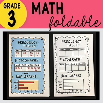 Preview of 3rd Grade Math Frequency Tables, Pictographs & Bar Graphs