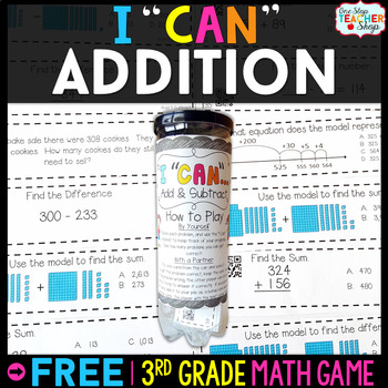 Preview of 3rd Grade Math Game | Addition within 1,000 | I CAN Math Games