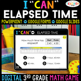 3rd Grade Math Game DIGITAL | Telling Time & Elapsed Time 