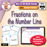 3rd Grade Math Game Fractions on the Number Line & Self-Ch