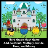 3rd Grade Math Game Word Problems - Add, Subtract, Multipl