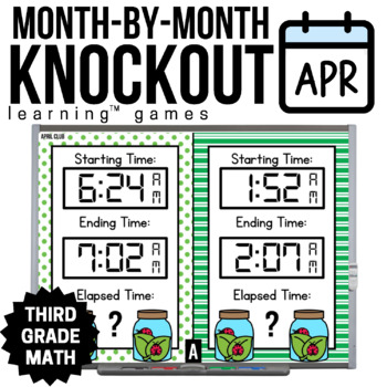 Preview of 3rd Grade Math Games - April Math Games - Spring Knockout Games