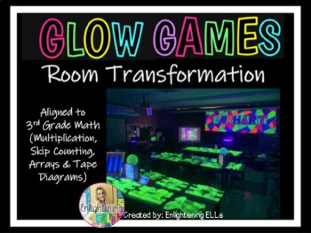 Preview of 3rd Grade Math Glow Games Room Transformation