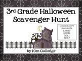 3rd Grade Math Halloween Scavenger Hunt