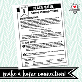3rd Grade Math Home Connection parent communication tool