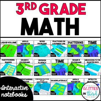 Preview of 3rd Grade Math Interactive Notebook