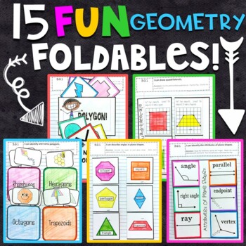 Preview of 3rd Grade Math Interactive Notebook | Geometry