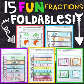 Preview of 3rd Grade Math Interactive Notebook | Fractions