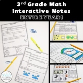 3rd Grade Math Interactive Notes {Digital & PDF Included}