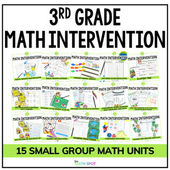 Preview of 3rd Grade Math Intervention | Full Year Small Group Curriculum