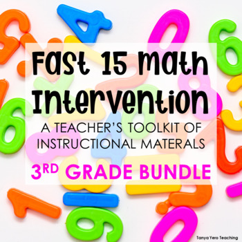 Preview of 3rd Grade Math Intervention Teacher Toolkit Hands-on Lessons | YEARLONG BUNDLE