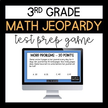 3rd Grade Math Jeopardy Test Prep Game: Fun and Engaging Review!