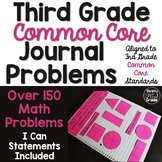 3rd Grade Math Journal Problems - Exit Tickets