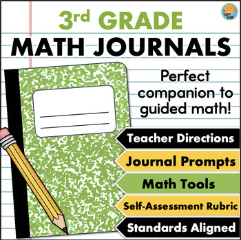 Preview of 3rd Grade Math Journal Prompts Word Problems Math Tools & Rubric