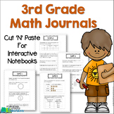 3rd Grade Math Journals for Interactive Notebooks {Aligned