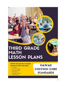 Preview of 3rd Grade Math Lesson Plans - Hawaii Common Core