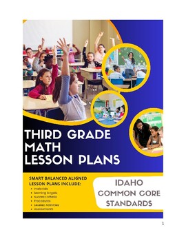 Preview of 3rd Grade Math Lesson Plans - Idaho Common Core