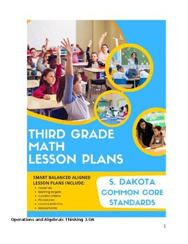 Preview of 3rd Grade Math Lesson Plans - S. Dakota Common Core