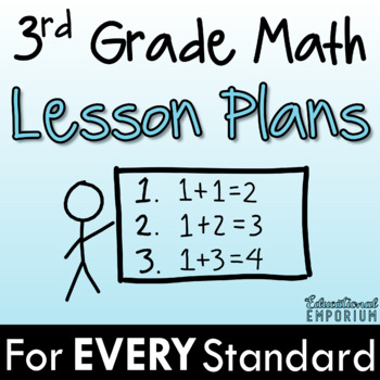 Preview of 3rd Grade Math Lesson Plans and Pacing Guide