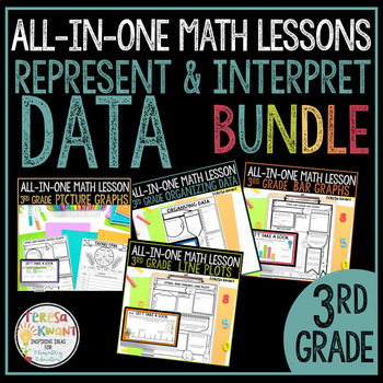 Preview of 3rd Grade Math Lessons Bundle for Representing and Interpreting Data