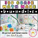 3rd Grade Math Maze Bundle