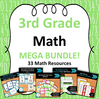 Preview of 3rd Grade Math Mega BUNDLE