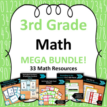 3rd Grade Math Mega BUNDLE by Mistakes Allow Thinking to Happen | TPT